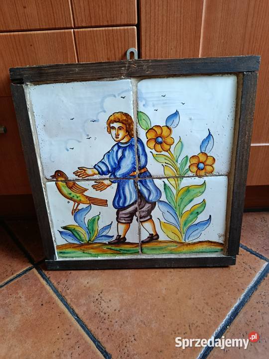Stare Kafle Cztery Sztuki w Oprawie sprzedam
