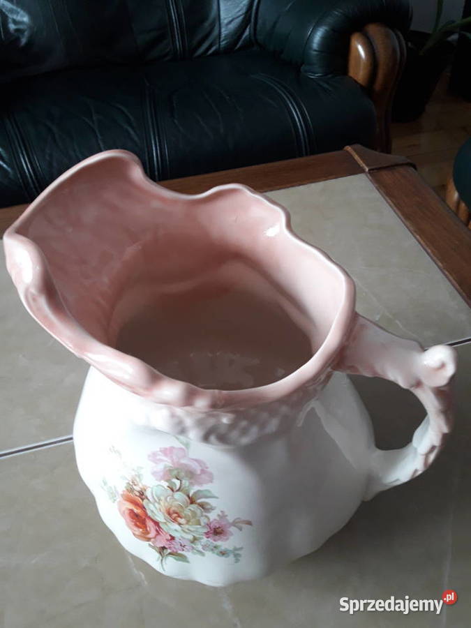 Duży ceramiczny dzban w stylu wiktoriańskim Janów Lubelski sprzedam