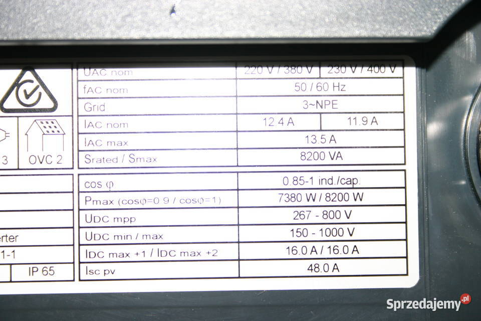 Inwerter Fronius SYMO 823M falownik 8kW 2x MPPT Tyczyn