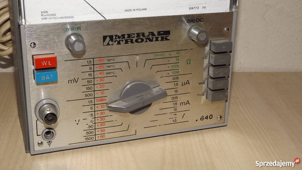 Miernik uniwersalny MeraTronik V640 Sprawny Grodziczno