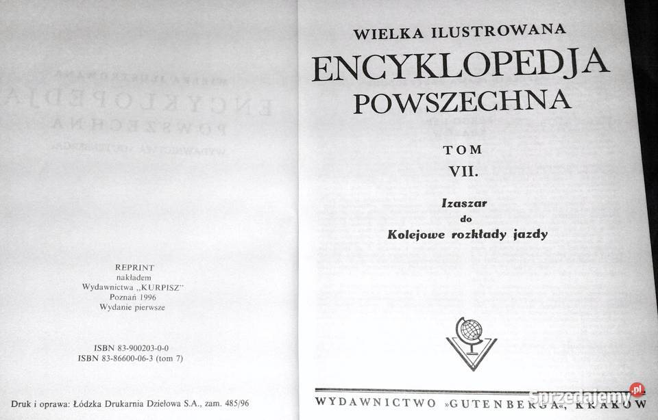 encyklopedia powszechna Tom 7 Izaszar do Chełm
