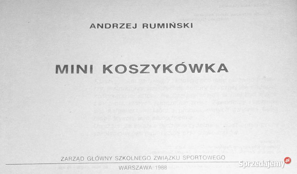 Mini koszykówka Andrzej Rumiński miękka Chełm