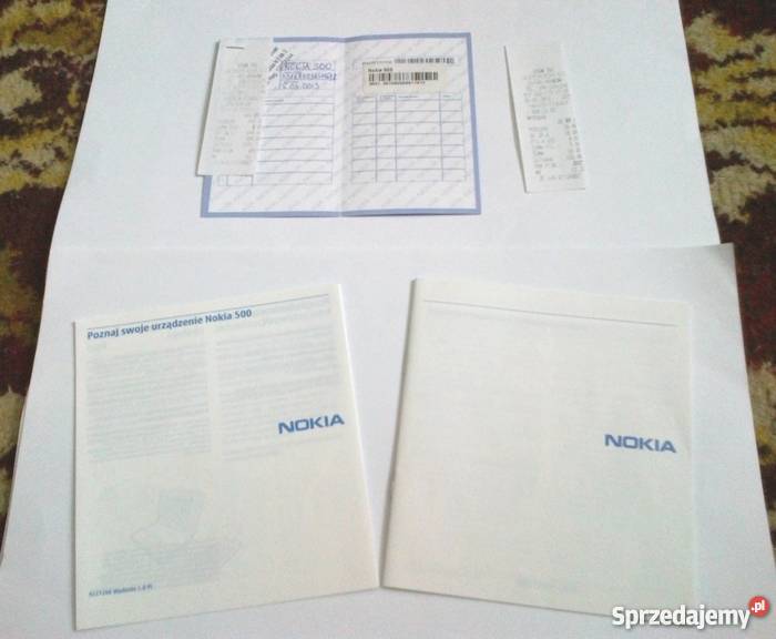 NOKIA 500 BIAŁA BEZ SIMLOCKA ZESTAW GWARANCJA Odtwarzacz MP3 Strzegom