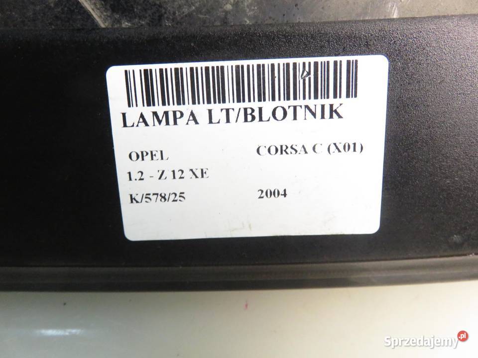 LAMPA LEWA TYLNA OPEL CORSA C 09114338