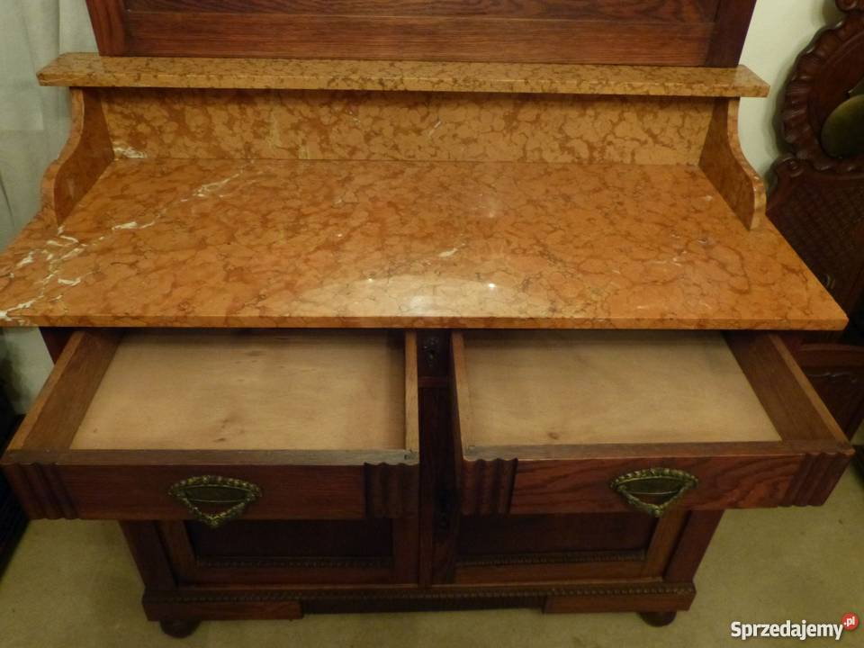 Toaletka secesyjna z marmurem kompletusklep Dąbrowa Górnicza