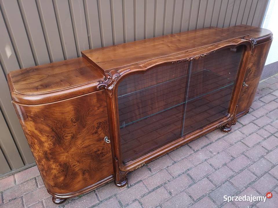 Komoda RTV ARTDECO Zjawiskowa Orzech Niska Stara Swarzędz