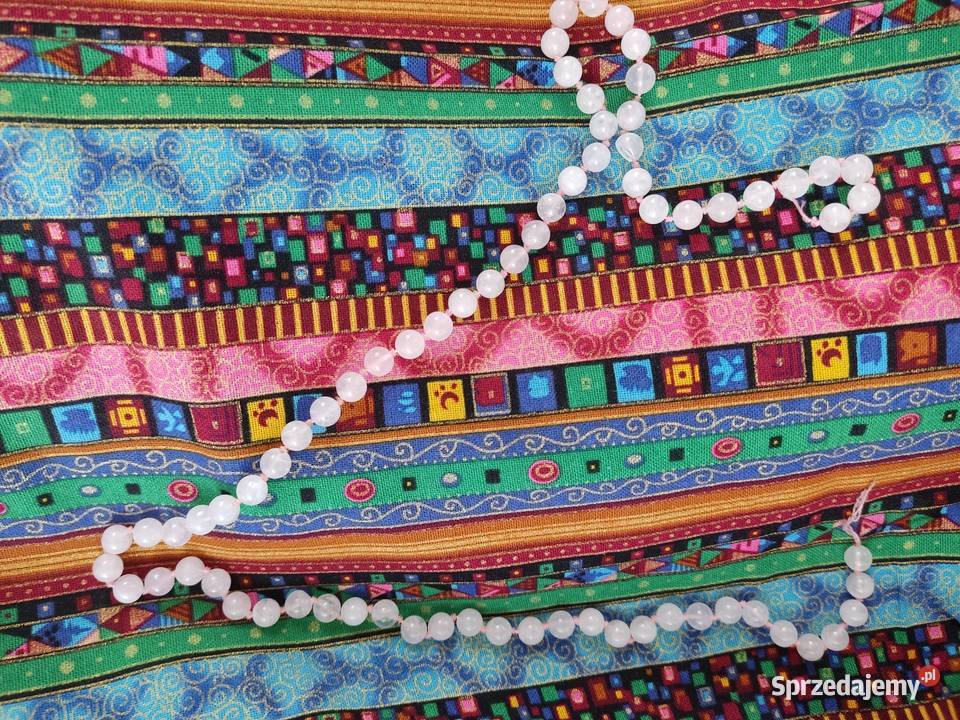 Sznur korali koraliki różowe minerał różowy Dla kobiet Otwock