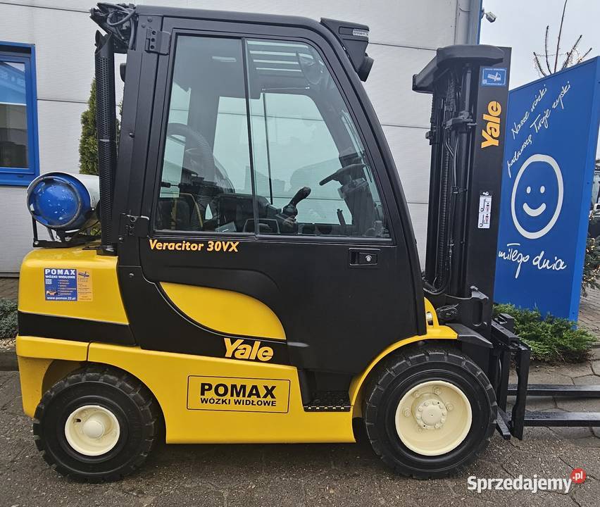 YALE GLP25VX Wózek widłowy 3 T 2013r triplex Yale Oborniki