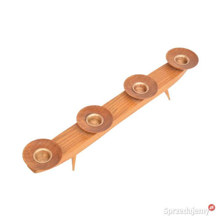 Jesionowy świecznik na małe świece Niemcy lata mazowieckie Warszawa