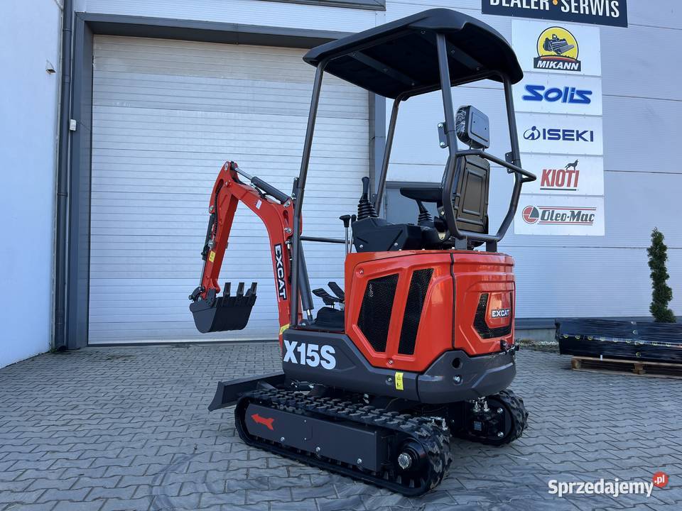 MINI KOPARKA EXCAT X15 bez kabiny 1500 NOWA warmińsko-mazurskie Olsztyn sprzedam