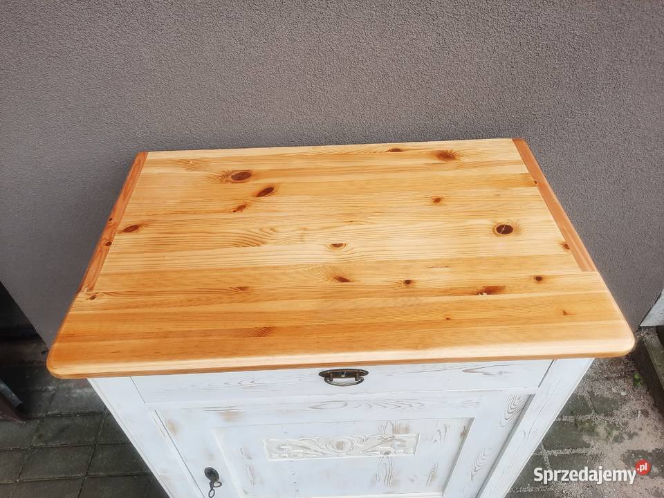 Stara komoda szafka biała przecierana shabby Meble Tczew sprzedam