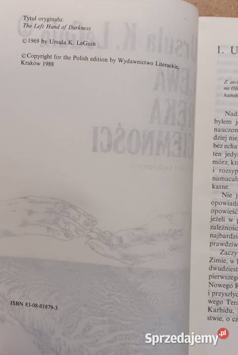 Ursula K LeGuin Lewa ręka ciemności Białystok sprzedam