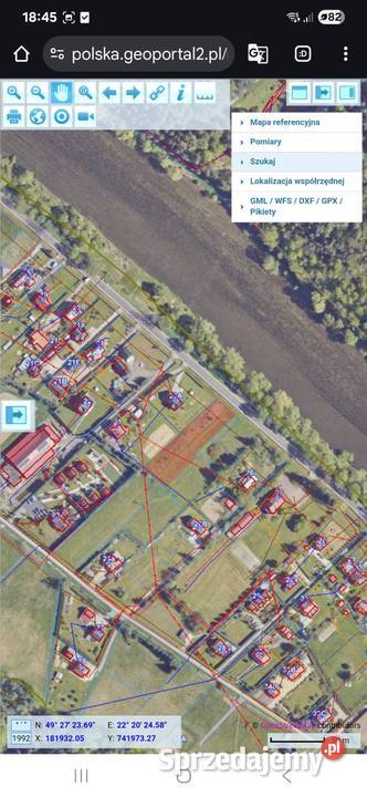 Działka budowlana na sprzedaż Łączki pow LESKO Sprzedaż podkarpackie