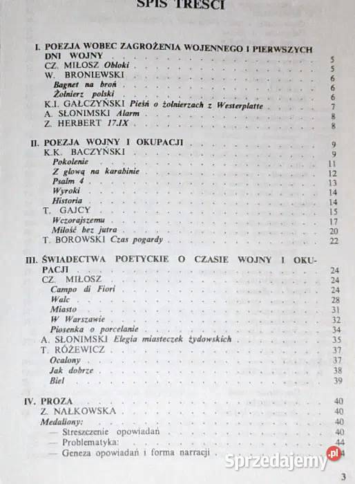 Literatura współczesna do 1956 M Olszaniecka