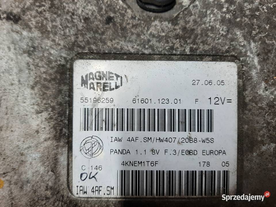 Komputer silnika IAW 4AFSM 55196259 Czysty Ksawerów