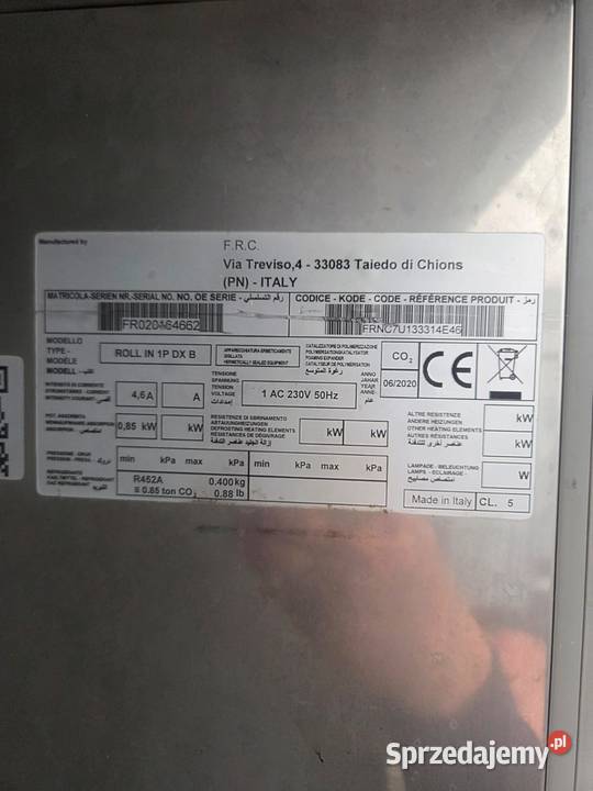 NordCap ROLL IN 1P DX B Szafa mroźnicza wózkowa Krotoszyn