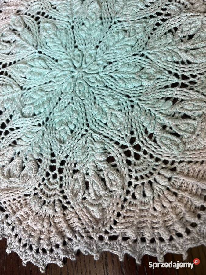 Serwetka szydełkowa reliefowa 3D Serwety i serwetki Warszawa