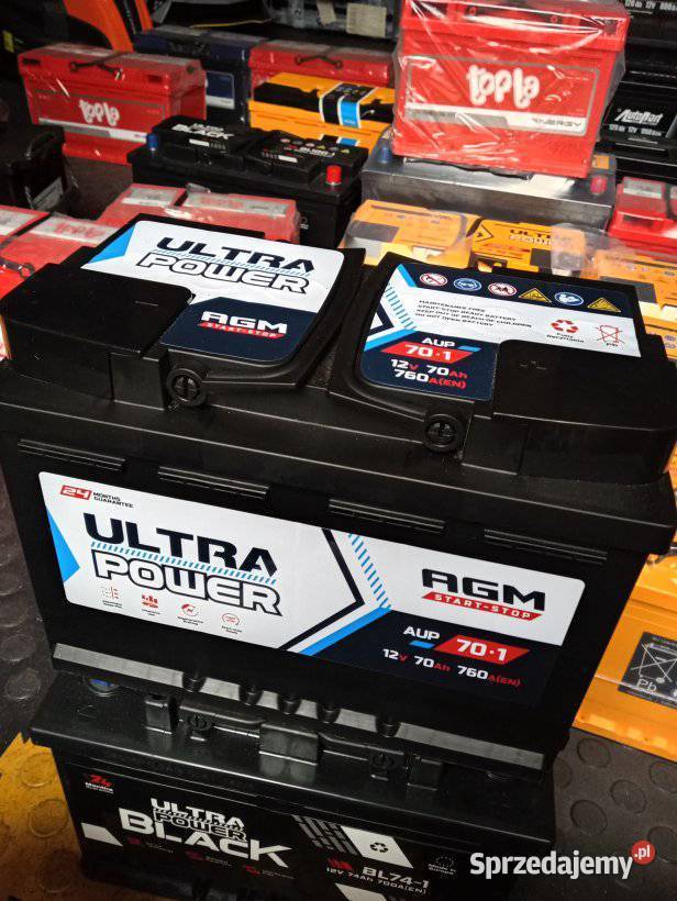 AKUMULATOR AGM StartStop 12V 70Ah 760A EN ULTRA osobowe Akumulatory Siedlce