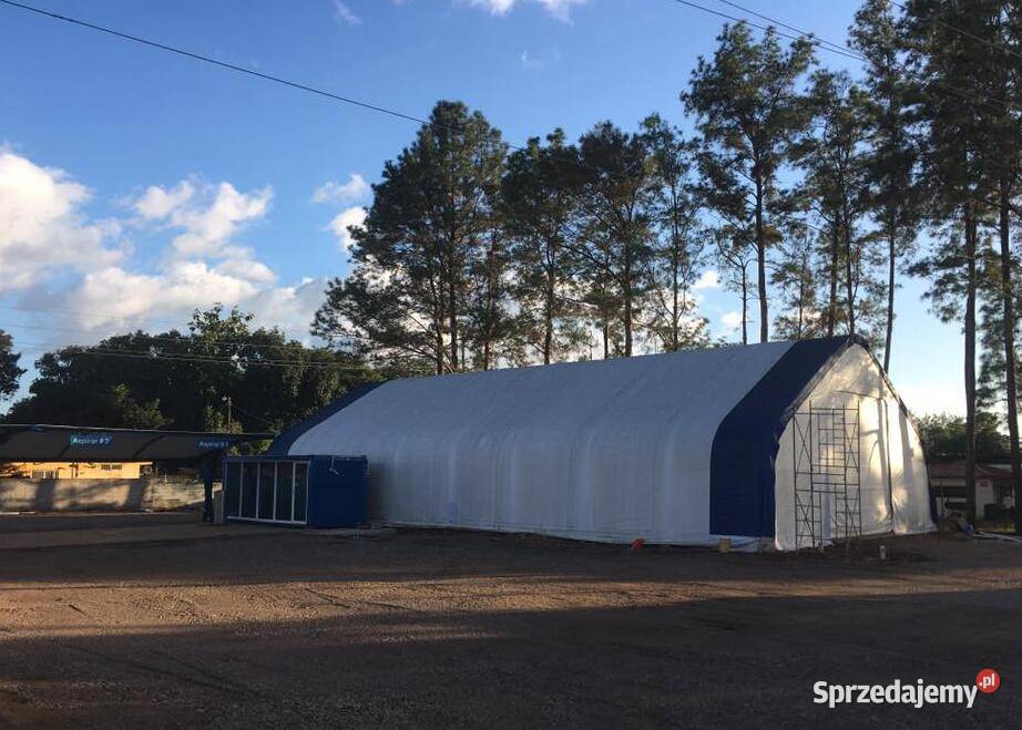 Hala namiotowa z dwuspadowym dachem 122x244m PVC dolnośląskie Wrocław