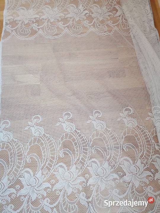 Firanka biała na przelotkach 165x296Gotowa do łódzkie Łódź