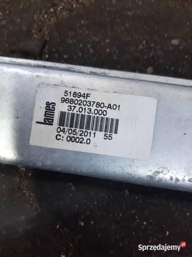 Podnosnik Mechanizm Szyb Prawy Tyl Peugeot 207 Pozostałe śląskie Częstochowa