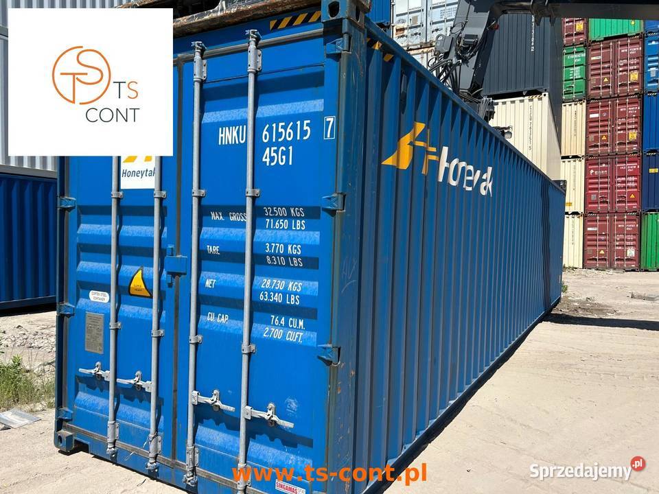 Kontener morski magazynowy budowlany 40 HC Magazynowanie Bytom