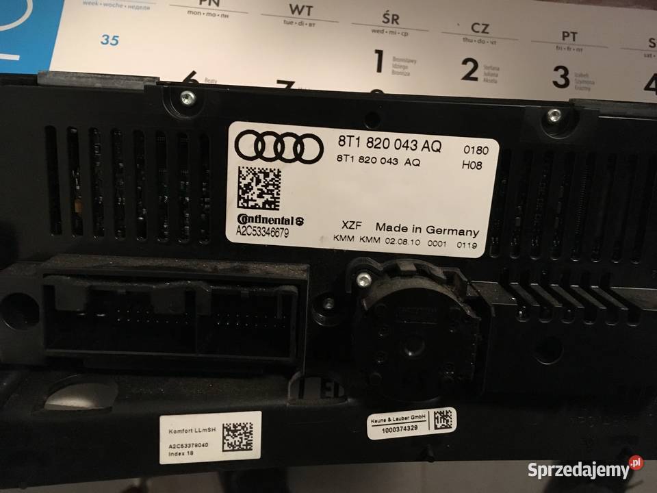 PANEL KLIMATYZACJI AUDI A4 S4 A5 S5 Q5 SQ5 Szczecin