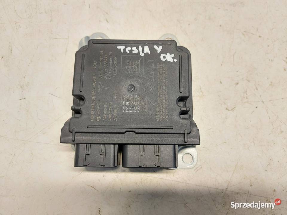 TESLA MODEL Y 2022r SNSOR MODUŁ PODUSZEK Komputery dolnośląskie