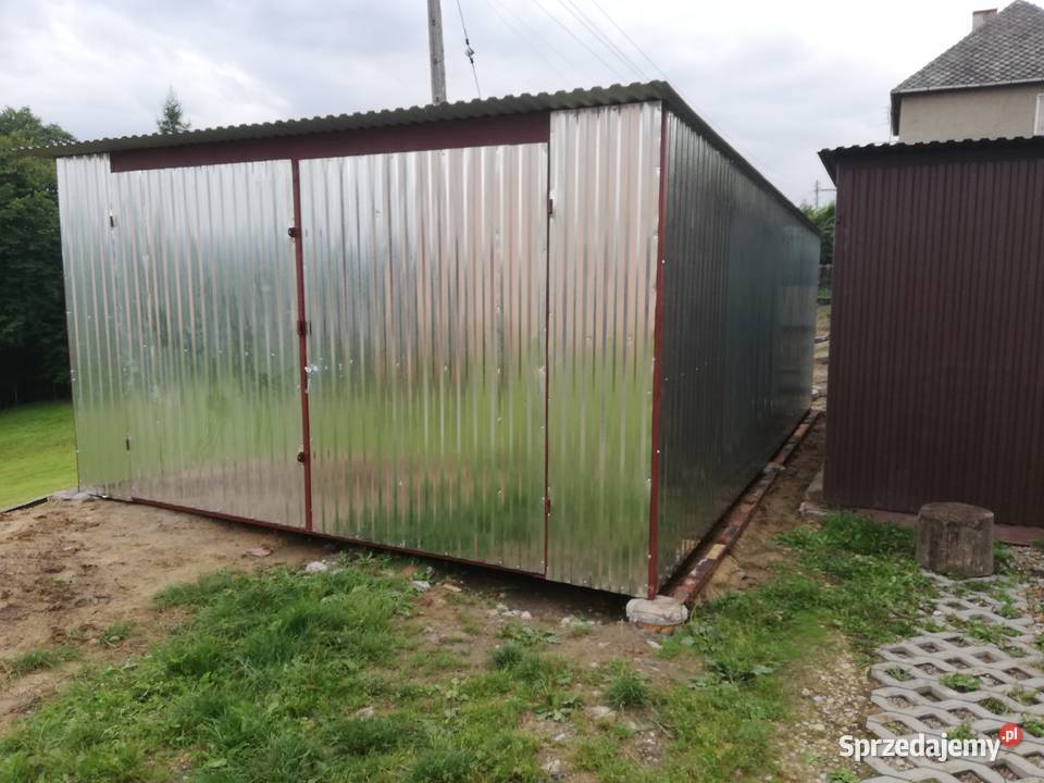 55 Garaż Blaszany OCYNKOWANY Blaszak Wiaty 15m2 lubuskie Słubice