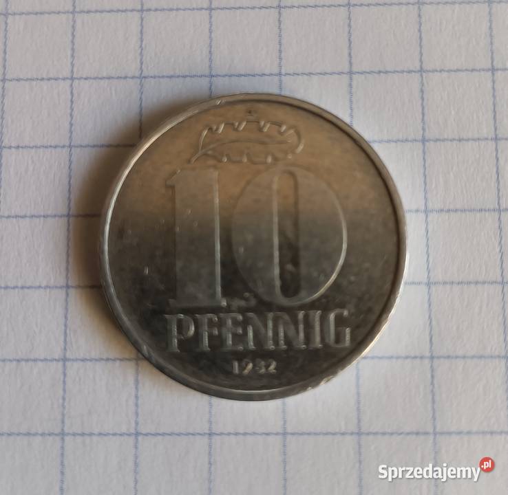 10 FENIGÓW 10 PFENNIG 1982 NRD NIEMCY lubelskie