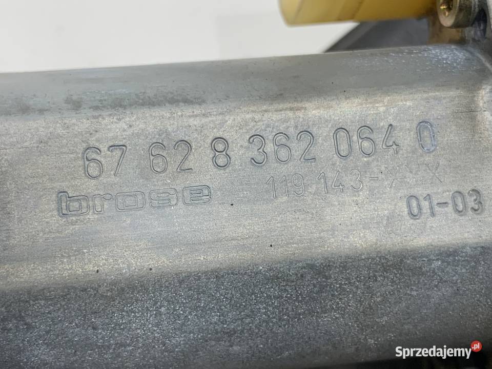 PODNOŚNIK SZYBY PRAWY PRZÓD BMW E46 8362064 osobowe Części samochodowe