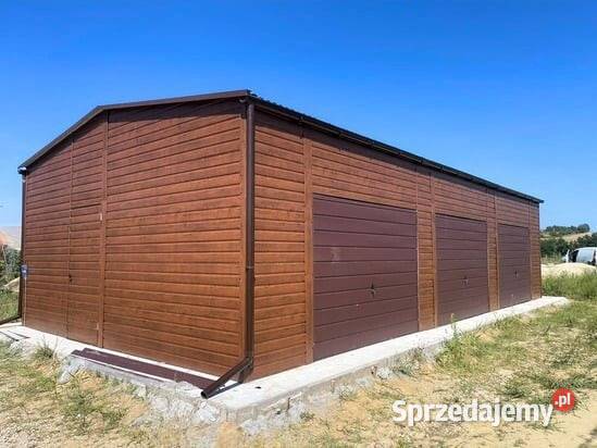Garaż blaszany 12x6 drewnopodobny Kraków
