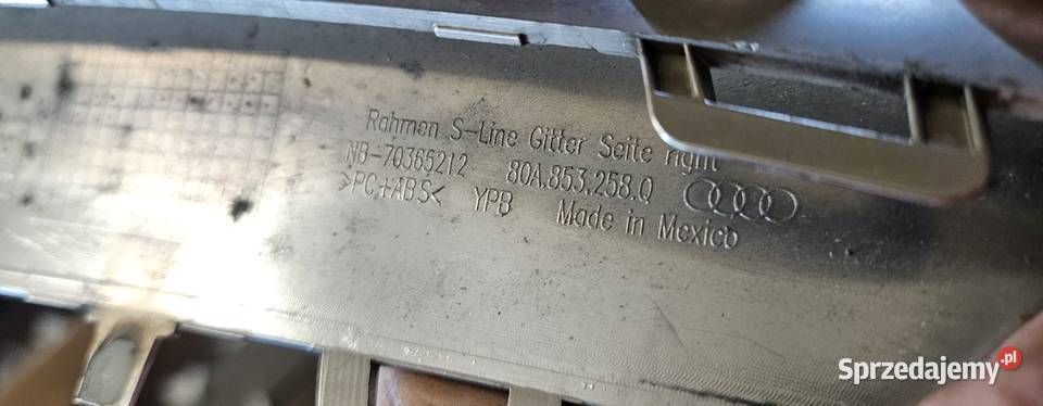 AUDI Q5 II LIFT SLINE RAMKA KRATKA PRAWA osobowe wielkopolskie Międzychód