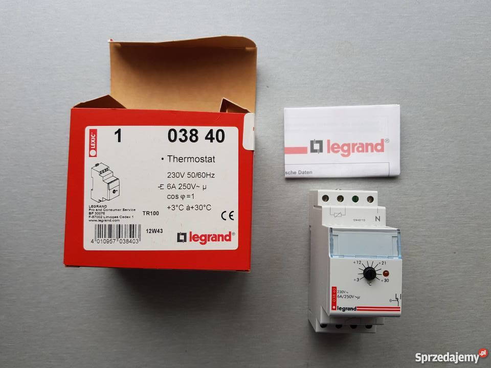 Legrand Termostat 003840 Nowy w pudełku Gliwice