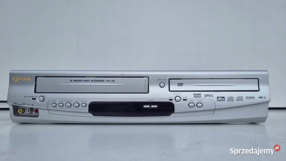 Video magnetowid dvd Funai DPVR6630 VHS CD MP3 wielkopolskie Międzychód