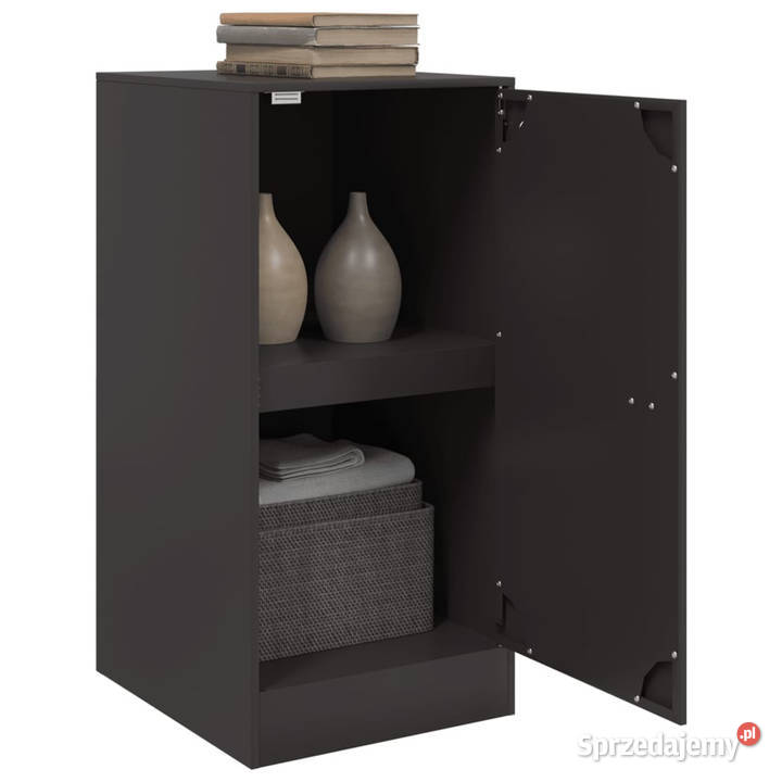 Szafka czarna 345x39x73 stal WM841709 Warszawa sprzedam