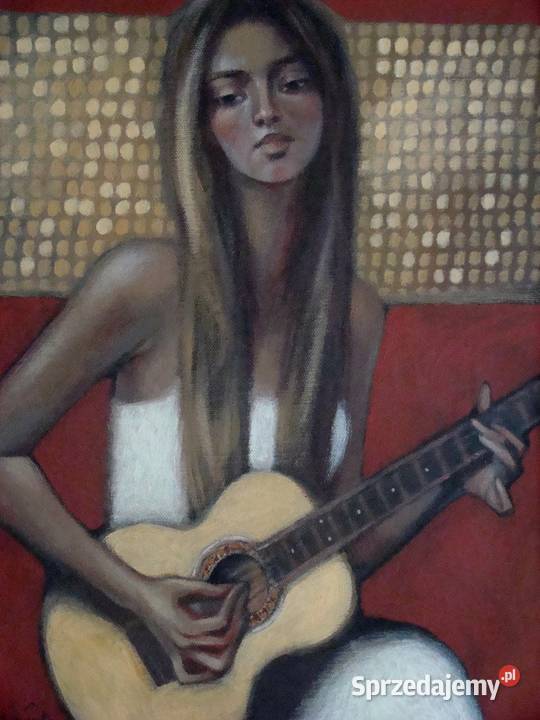 LAPKINA N obraz na płótnie GITARZYSTKA