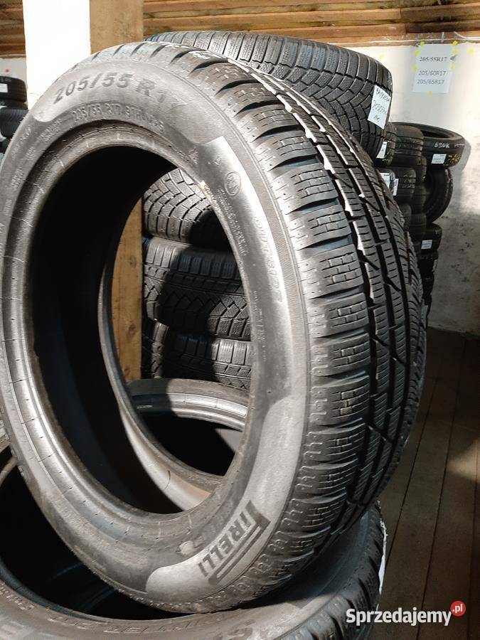 2x Opona UŻYWANA ZIMOWA 20555R17 PIRELLI 119 Samochodowe Zaścianki