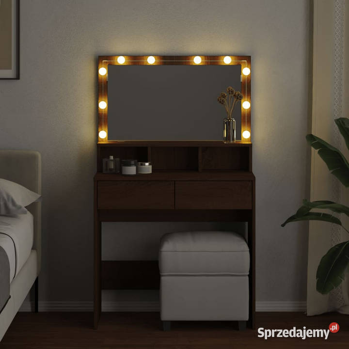 Toaletka z oświetleniem LED brązowy dąb mazowieckie sprzedam