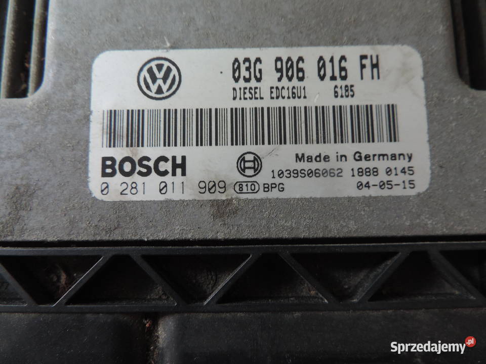 ALTEA KOMPUTER SILNIKA 20 TDI BKD MAPA 170 Układ elektryczny