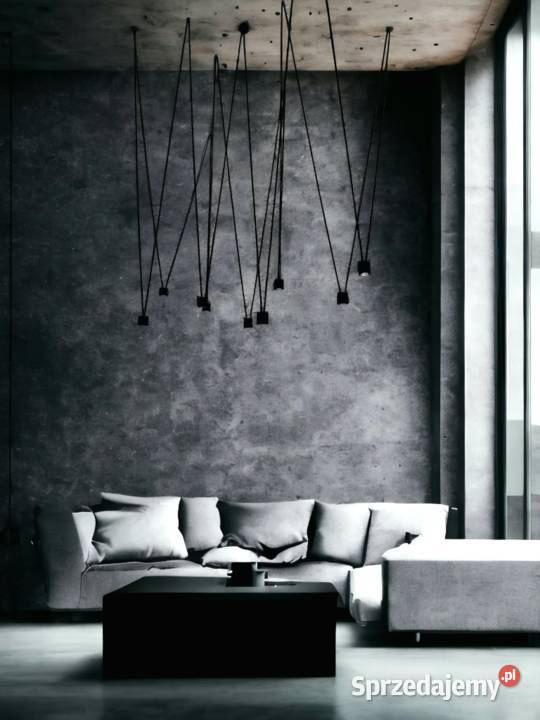 Lampa wiszaca do wysokiego salonu LUKlight