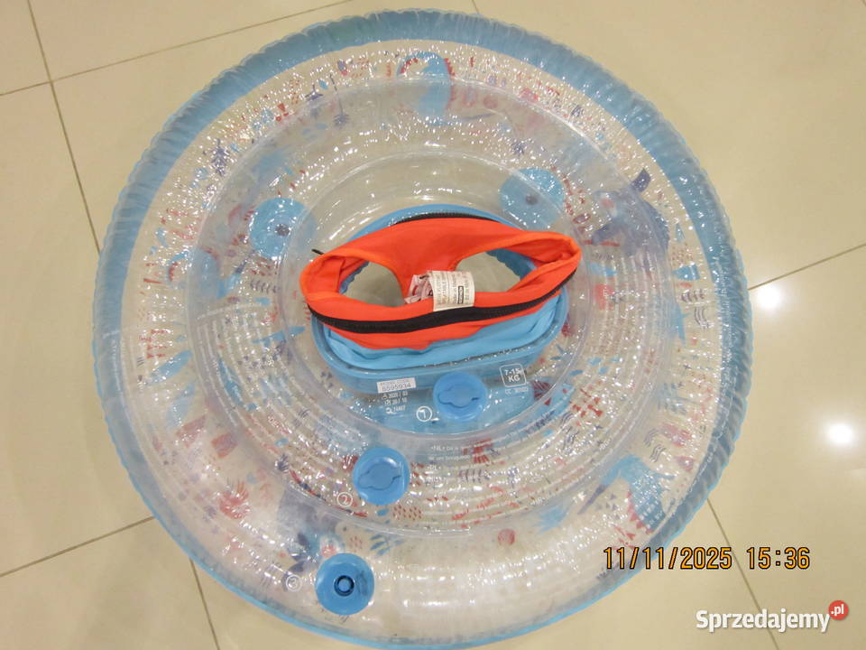 Kółko pompowane dziecka z siedzeniem i uchwytami sprzedam