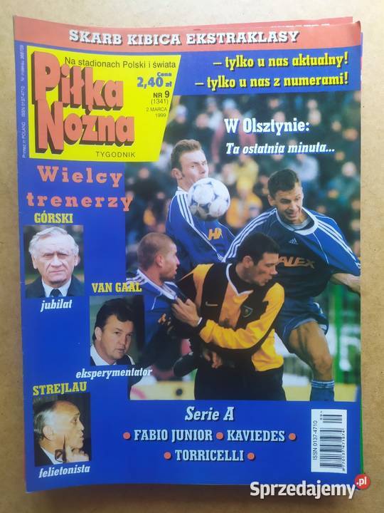Tygodnik Piłka Nożna rocznik 1999 kompletny Łódź sprzedam