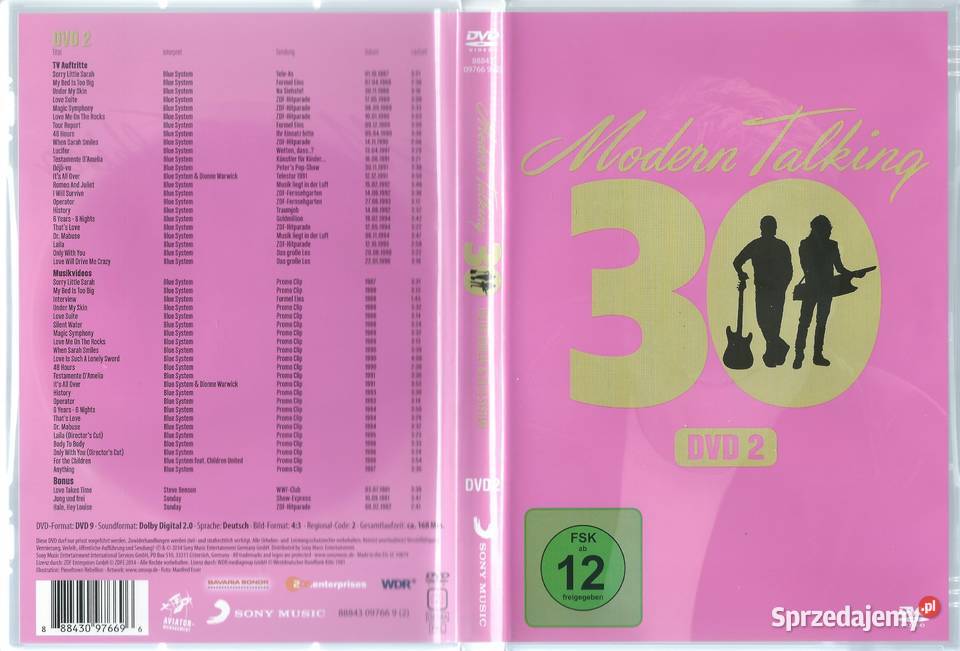 3 DVD Modern Talking 30 2014 Sony Music 3 i więcej Brwinów