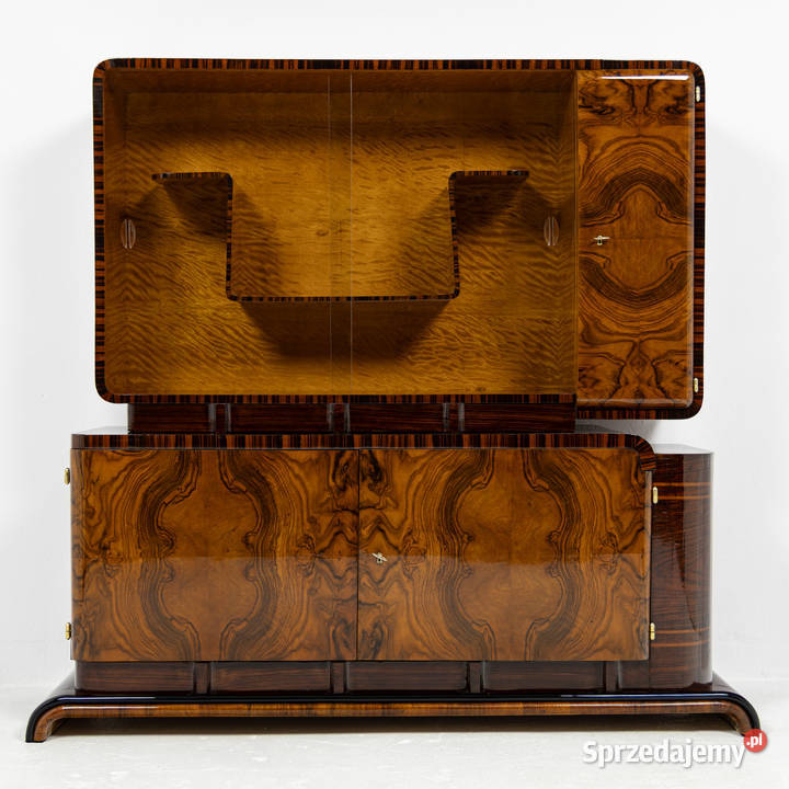 Serwantka Art Deco Polska 19251939 Orzech Swarzędz