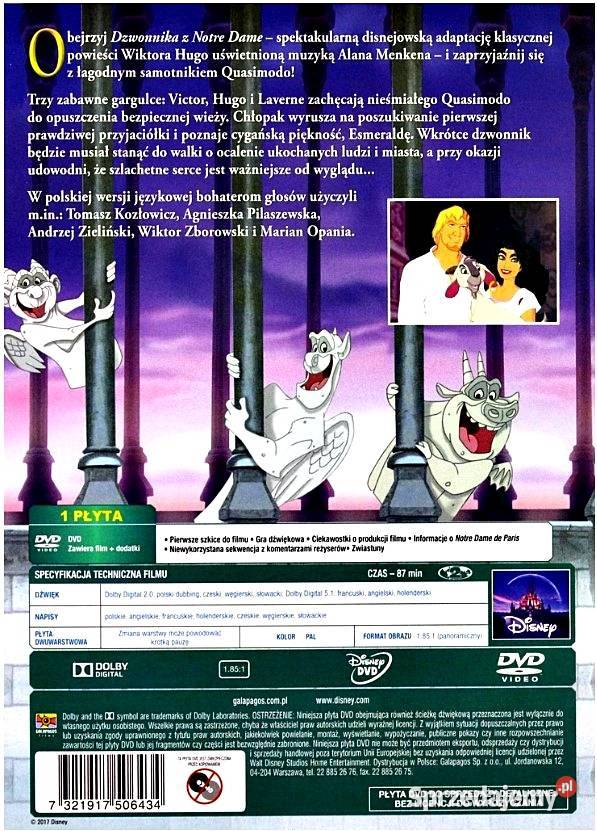 DZWONNIK Z NOTRE DAME ZACZAROWANA KOLEKCJA pełne