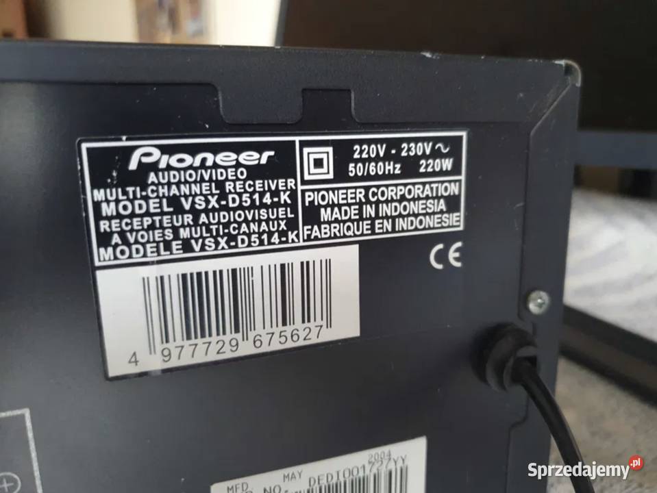 PIONEER VSXD514 z pilotem amplituer wzmacniacz 5.1 Kraków