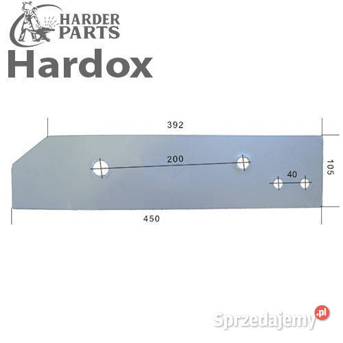 Płoza krótka HARDOX 063605P 063615P do pługa podlaskie sprzedam