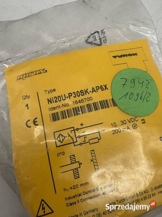 Turck NI20UP30SKAP6X 1646700 Czujnik indukcyjny sprzedam