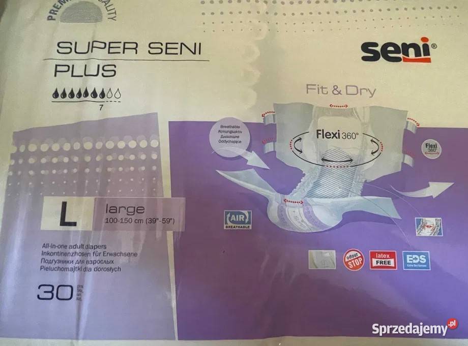 Pieluchomajtki Super Seni Plus rozmiar L Warszawa sprzedam